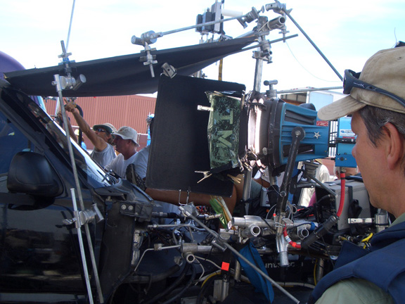 These are all shots from the set of the Kingdom